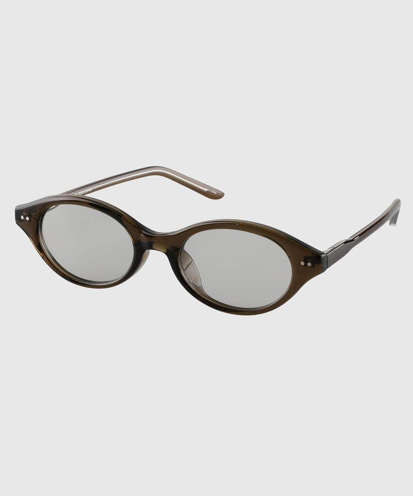 Tuditeo Sho Tinted Lightweight Horn-Rimmed Unique Sunglasses Nylon Tinted Lenses C3 Khaki Black Tint
