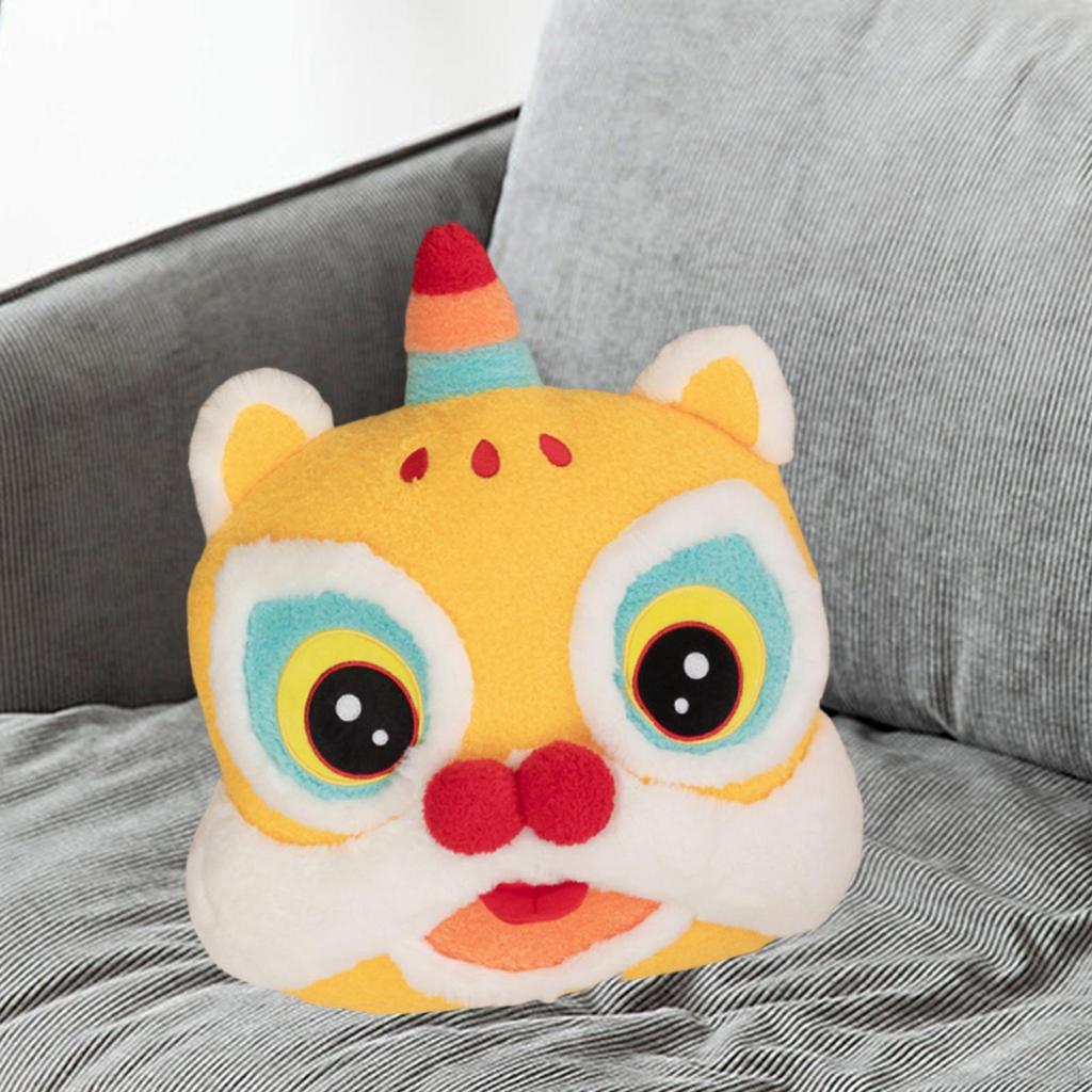 Chinese Year Pillow Lunar Decoration Decor Cartoon Cute Gift for Kids Holiday Party