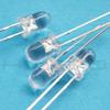 100Pcs White Blue Red Yellow Green 5mm 3mm Round LED Assortment Kit Ultra Super Bright Light Emitting 6000-6500k Diode Bulb Lamp