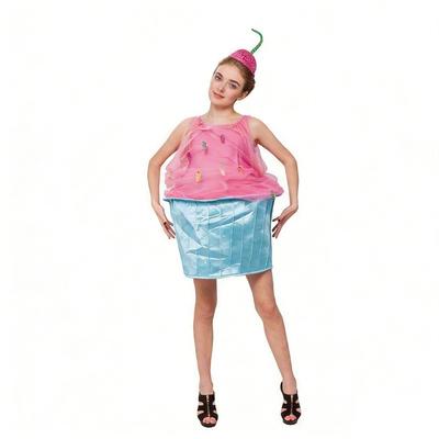 Halloween Mardi Gras Ice Cream Doll Ball Stage Uniform Adult Cake Hat Show