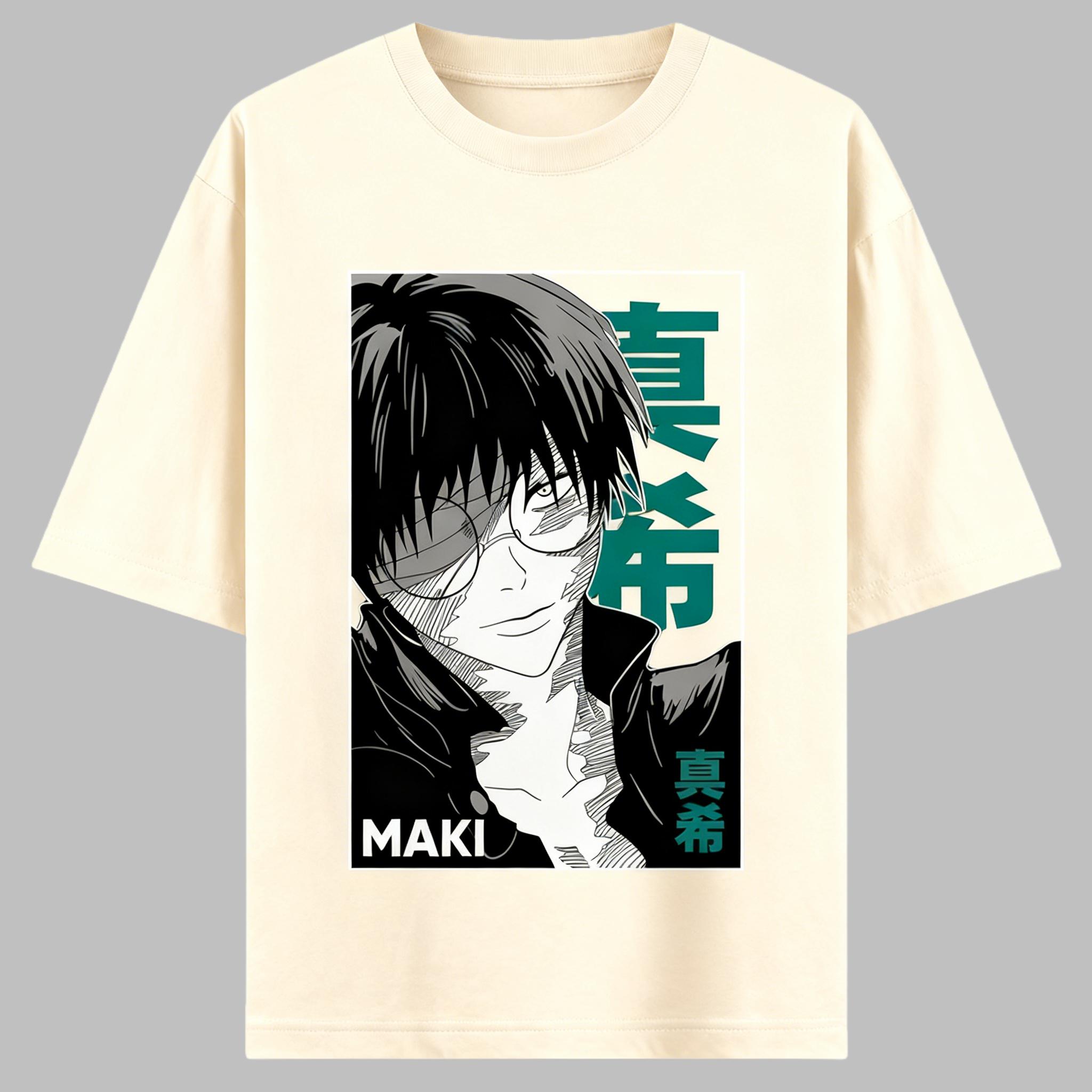 

Jujutsu Kaisen Anime Zenin Maki Printed Tshirt Unisexs and Womens Tshirt Unisexs Top Sports Tshirt 2026 Summer New Tee 4XL