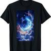 Compose Cosmic Scene Highlighting Moon Art T-Shirt