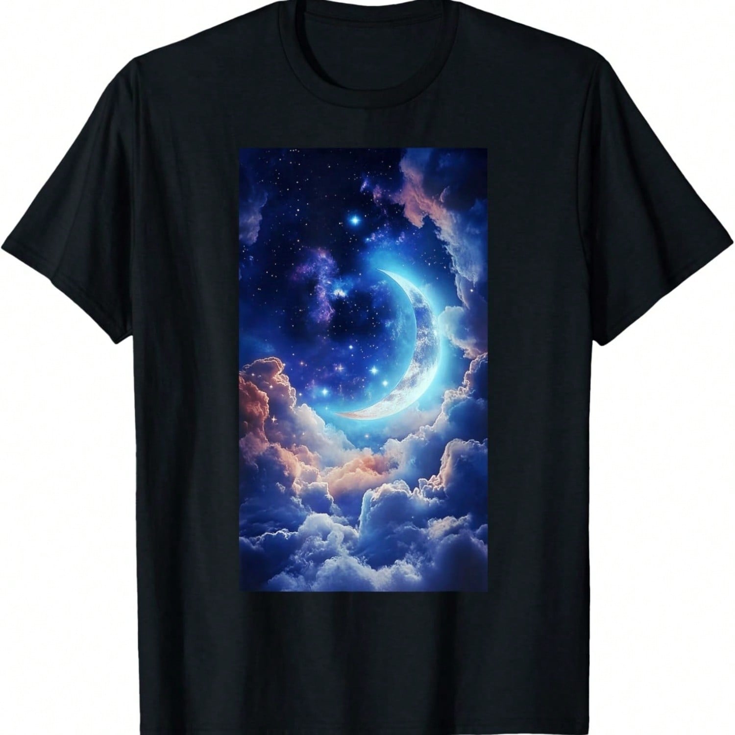 Compose Cosmic Scene Highlighting Moon Art T-Shirt S разноцветный