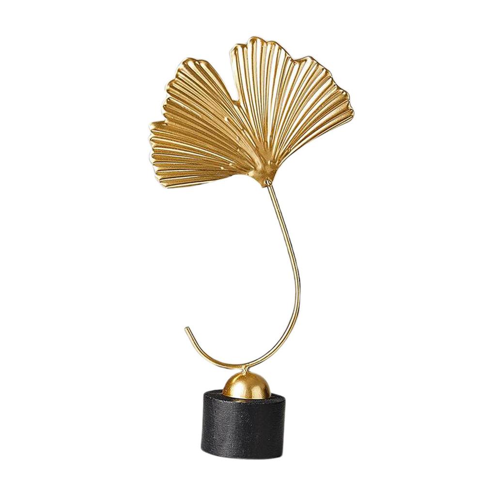 Sculpture with Wooden Base, Handcrafted Art Statue for Living Room Hallway Bedroom Desktop Decor,