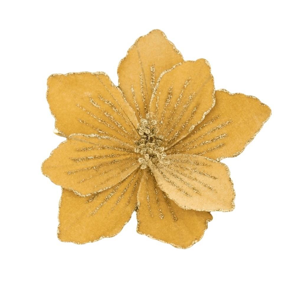 DIY Artificial Poinsettia Flower Layered Petals Christmas Tree Ornaments  Poinsettia Ornament