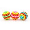 Colorful Multifunctional Durable Chew Ball - Soft Rubber Dog Toy for Interactive Play, Molar Teeth Cleaning, Fun Chewing,