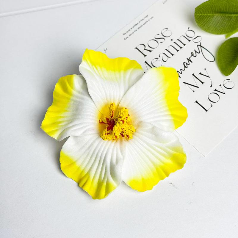 Seaside Vacation Style Dyed Colorful Fusang Flower Hair Clip Female Atmosphere Travel Photography Props Accessories
