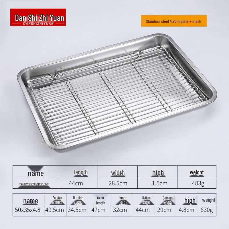 Kommerzielle Abtropf- und Fettauffangschale aus Edelstahl