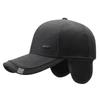 Winter Middle-Aged and Elderly Men's Cap Outdoor Thick Cap Velvet Warm Baseball Cap Ear Protection Cotton Cap