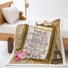 Blanket 2D Digital Printed Lamb Fleece Crystal Fleece Handwritten Letter Blanket Cover Blanket