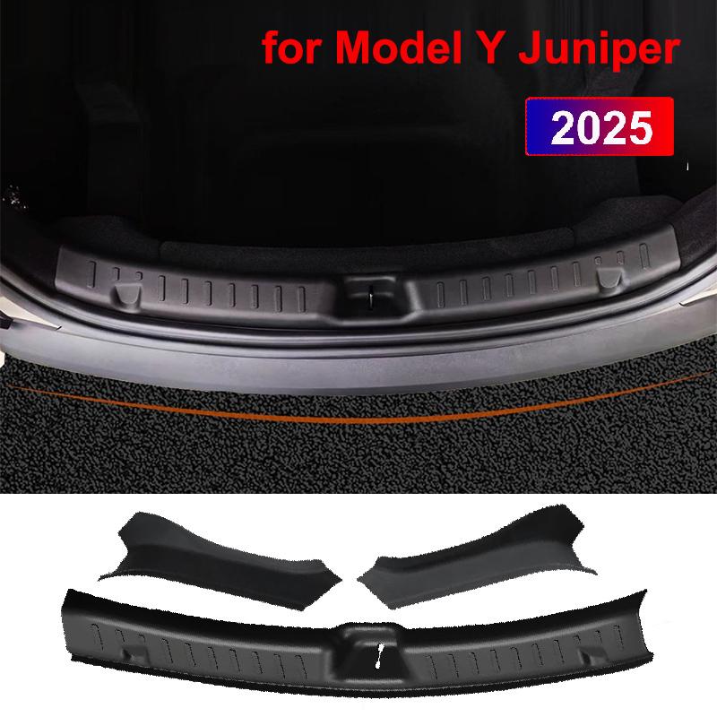 Trunk Protector Guard for Tesla Model Y Juniper Launch Anti-Scratch Mat Rear Cargo Threshold Sill Cover Bumper TPE Organizer Pad