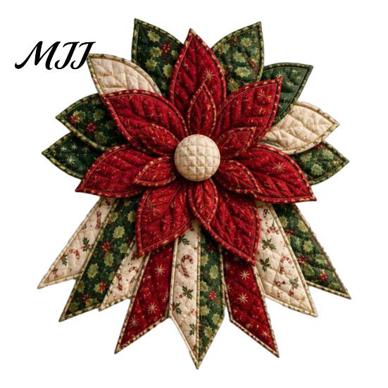 Handgefertigte Feiertagsdekorationen Festlicher gesteppter Weihnachtstürbehang DIY Nähset, Immergrüner Baum, 3D gepolsterter Patchwork Kreative Wochenendprojekte