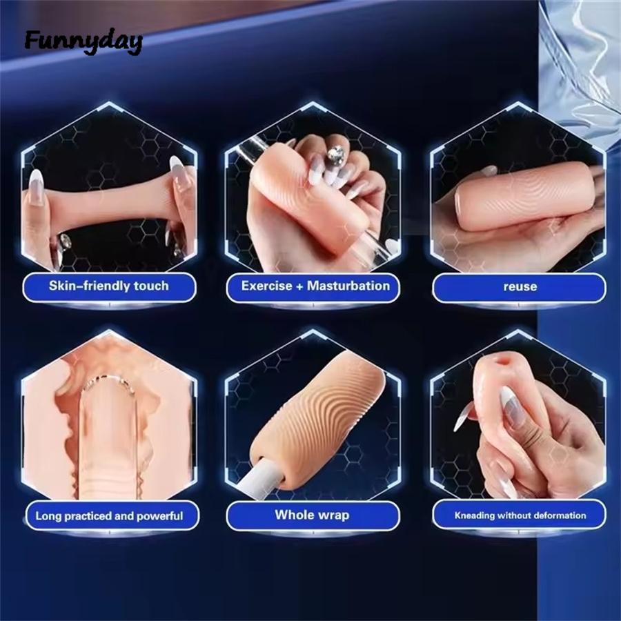 Męski kubek masturbacyjny Przenośna miękka wagina Analny masturbator Trener penisa Ćwiczenia Kubek lotniczy Zabawki erotyczne dla mężczyzn Produkty dla dorosłych