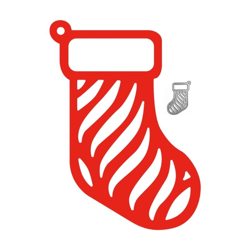 Christmas Stocking Metal Cutting Dies DIY Craft Carbon Steel Embossing Template Stencil Scrapbooking for Card Die Cuts