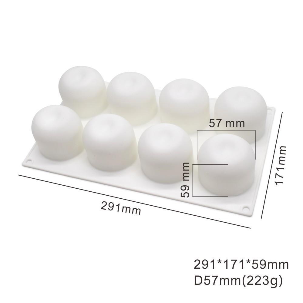3D Fruchtmousse Silikon Kuchenformen: Birne, Apfel, Ananas, Pfirsich, Durian, Himbeere.