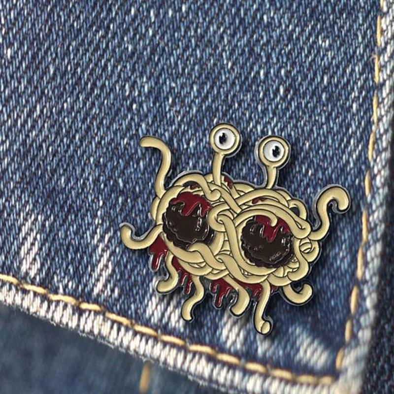 Jewelry Flying Spaghetti Monster Brooch Wish Creative Jewelry Spaghetti Design Brooch