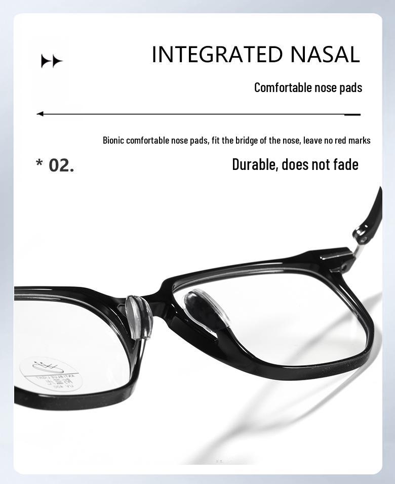 Ultralight TR90 Women's Fashion Polygon Eyeglass Frame with No-Feel Nose Pads, Prescription-Compatible, Large Face Fit