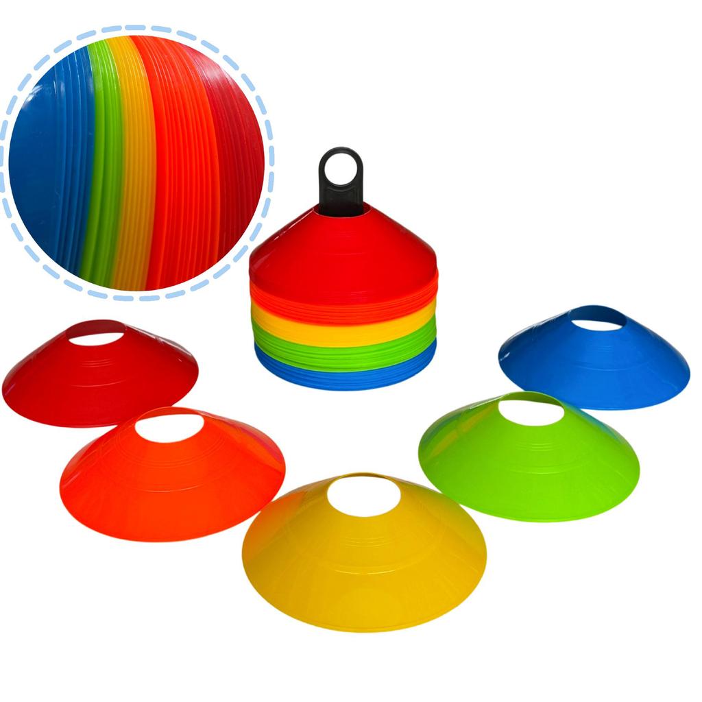 Children's Sports Training Marker Discs - Round Plates for Soccer Practice Obstacle Training.