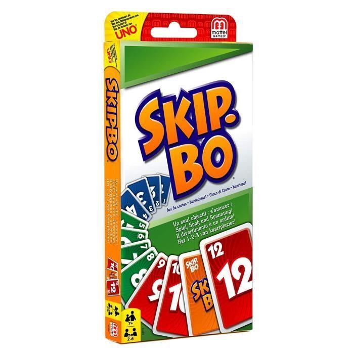 Mattel Games - Skip Bo - Family Card Game - Ages 7 and Up 52370