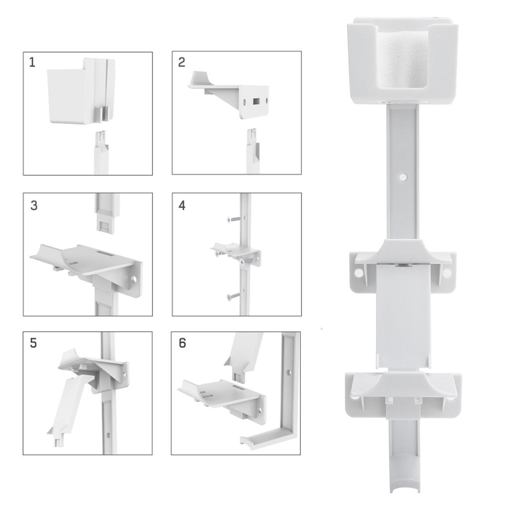Multifunction Universal Wall Bracket with Headset Hanger for PS5 PS4 Xbox ControllerWhite