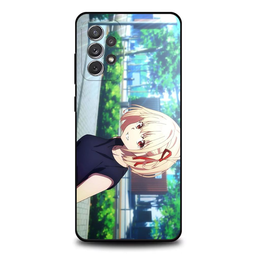 Lycoris Recoil Chisato Nishikig Phone Case For Samsung S25,S24,S21,S22,S23,S30,Ultra,S20,Plus,Fe,Lite,Note,10,9,5G Black Cover