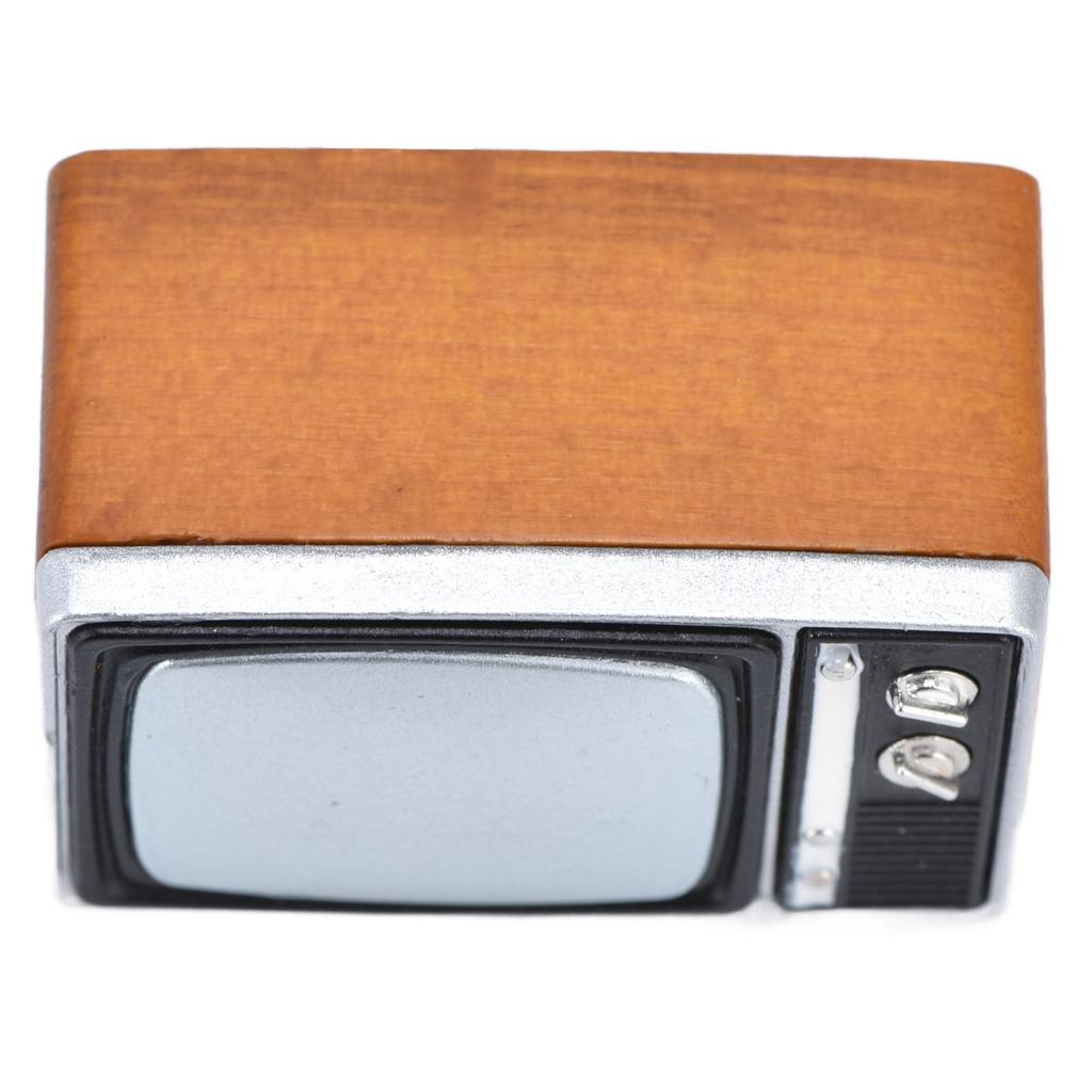 Puppenhaus Fernseher Niedlicher Stil Lebendiges Aussehen Langlebig Klein Kompakt Interessantes Lustiges Spielzeug für Esszimmer Geschenk