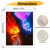 Disney Elemental Ember Wade Paint by Numbers Painting Kit Handmade Diy Home Decor Gifts Art Canvas Wall Hanging Set Craft Project Set