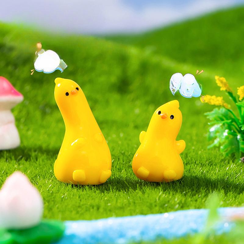 Micro Landscape Decoration Cute and Changeable Yellow Duck Doll Diy Decorative Accessories Car Desktop Decoration