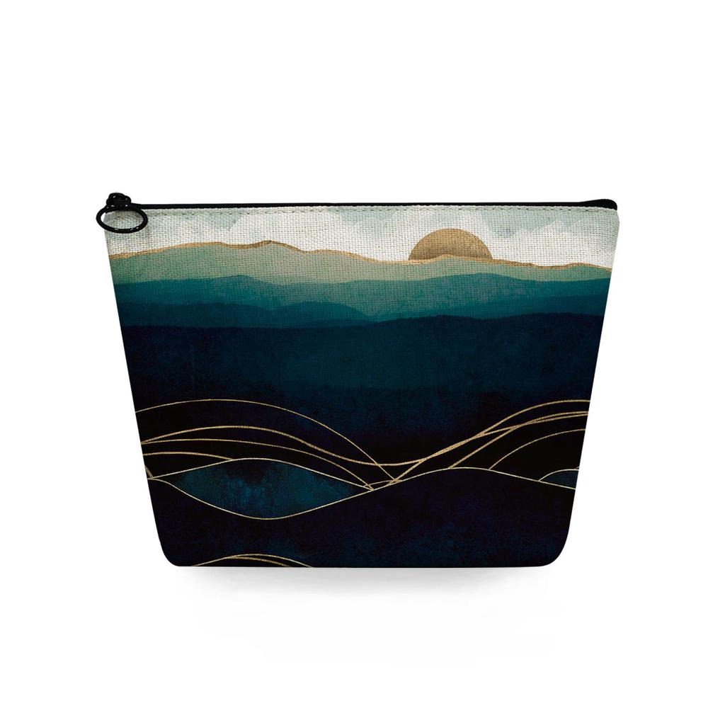 Women Landscape painting Print Cosmetic Bag Toiletries Organize Travel Storage Case 6753