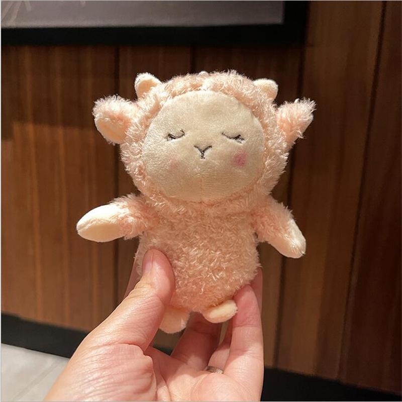 

Мультяшная милая маленькая овечка плюшевые игрушки для девочек кукла-животное кулон брелок аксессуары