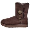 Fashion Round Toe Short Mid-Calf Snow Boots Women Boots Brown 1118933-CHO