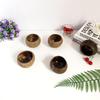 Eco-friendly Coconut Shell Candle Bowl with Aroma
