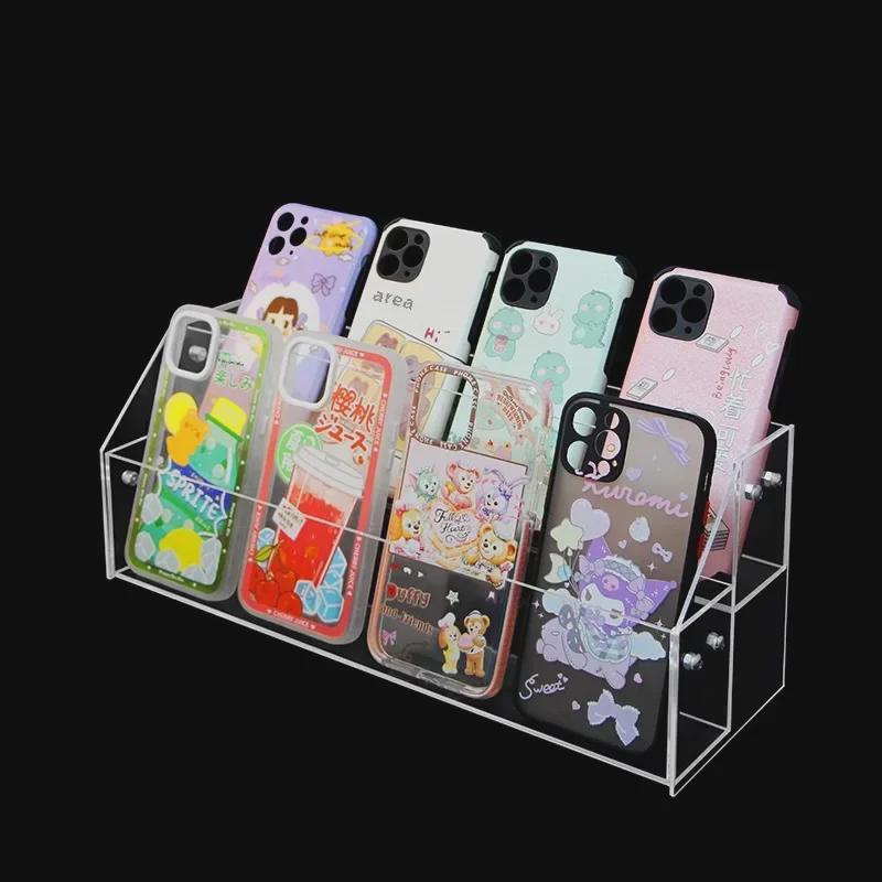 Acrylic Multi-Layer Display Stand for Desktop Storage: Phone Cases, CDs, Masks