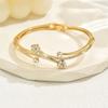 Diamond Bracelet, Fashion Temperament Hollow Love Geometric Bracelet Watch Accessories Simple Flower Bracelet