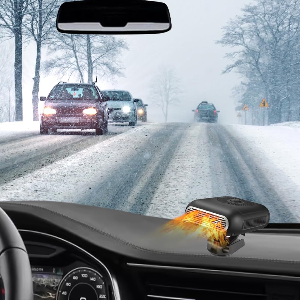 MACHSWON Car Heater, 2 In 1 Car Heater Heating Fan Defroster Demister Car Cooling Fans Automotive Replacement Heater for Car SUV Truck Rv Trailer(12V