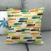 Coastal Scenery - Coconut Language Text Digital Printing Short Plush Pillow Covers For Car Sofa Office Cushion Cover Home Goods
