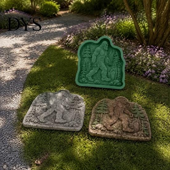 Cement Crafting Tools for Garden Woodland Legends Stepping Stone Mold, Silicone Reusable Casting Animal Shape Molds Mold Path Backyard Decor Concrete