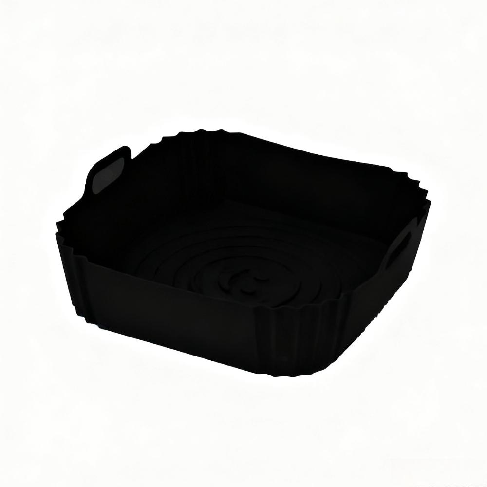 Square Silicone Air Fryer Liners Reusable for Baking Tray Pizza Fried Chicken Airfryer Basket Oven Microwave Kitchen Accessories