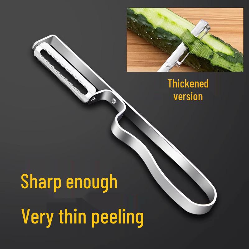 Multifunctional Stainless Steel Fruit and Vegetable Peeler and Scraper Knife