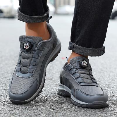 New Trendy Outdoor Sports Men's Shoes Wear-resistant and Breathable Running Shoes Versatile Rotating Button Casual Shoes