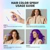 Spray para coloración de cabello, 8 colores