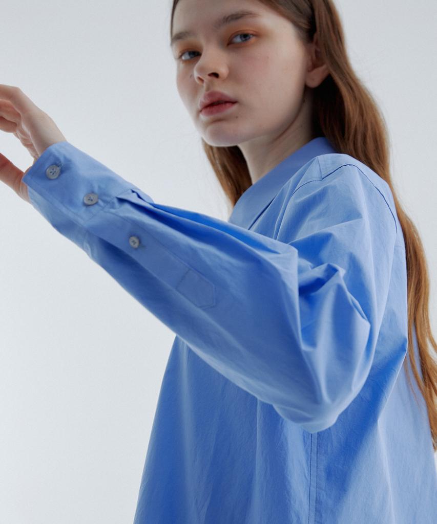 RAVEROUS Rvs Wrap Shirt Blue