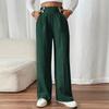 Women's High Waisted Color Flowy Floor-Length Casual Pants for Everyday Wear