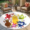 Babblarna Round Area Rug,Carpet Rug for Living Room Bedroom Sofa Playroom Decor,Non-slip Floor Mat28