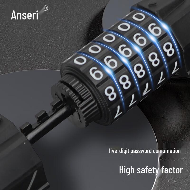 Ansairui 5-Digit Combination Bike Cable Lock
