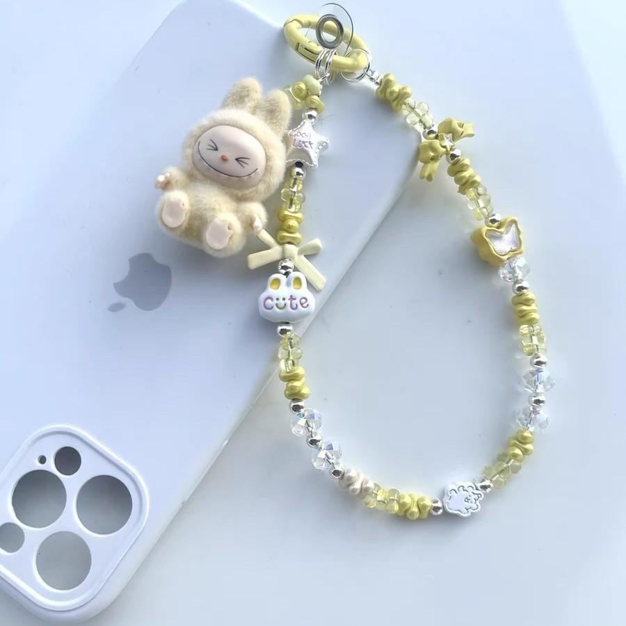 Plyšová látková taška, Přívěsek na mobilní telefon, Roztomilý dárkový přívěsek na klíče