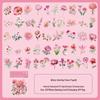 Waterproof Transparent Stickers: Plant & Flower DIY Decoration for Water Bottles & Journals