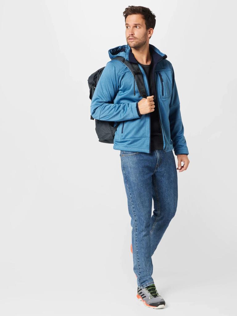 CMP Men's Mottled Softshell Jacket with Detachable Hood (3A01787N-M) Bluestone Mel.