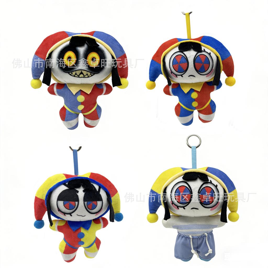 17cm L'incredibile Pomni Bambola di Cotone Portachiavi Peluche Adorabile Decorazione per Zaino da Circo Regalo Sorpresa per Bambine Bambini