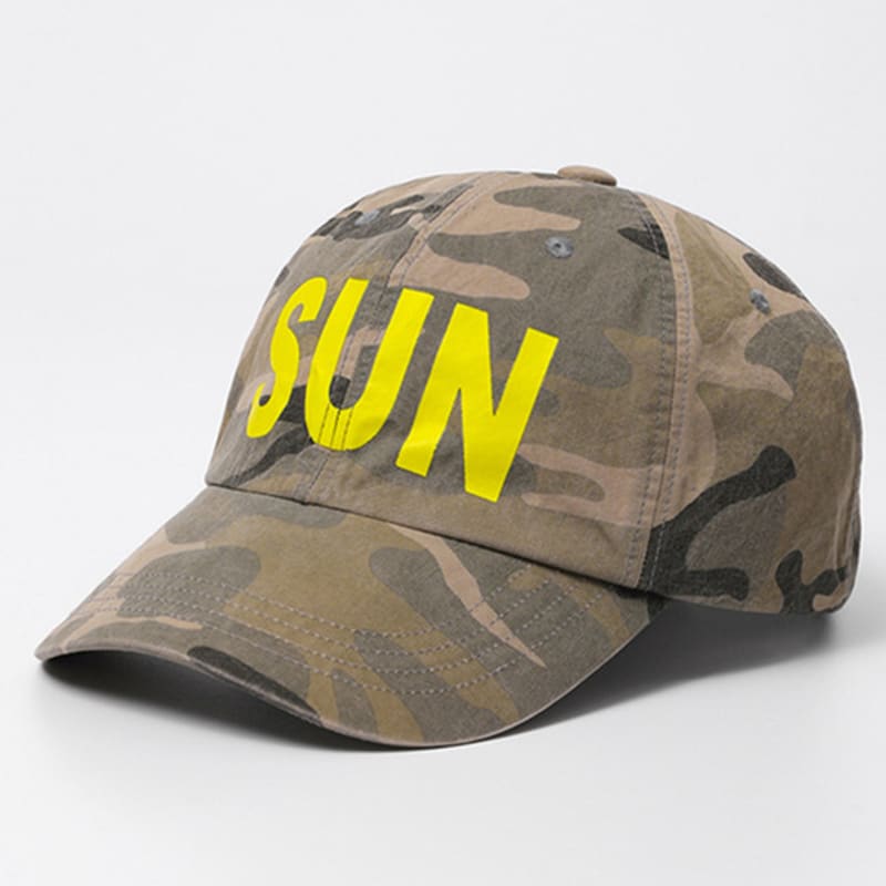 

BLUE SUNFLOWER Bluesf SUN logo printed camo cap FREE